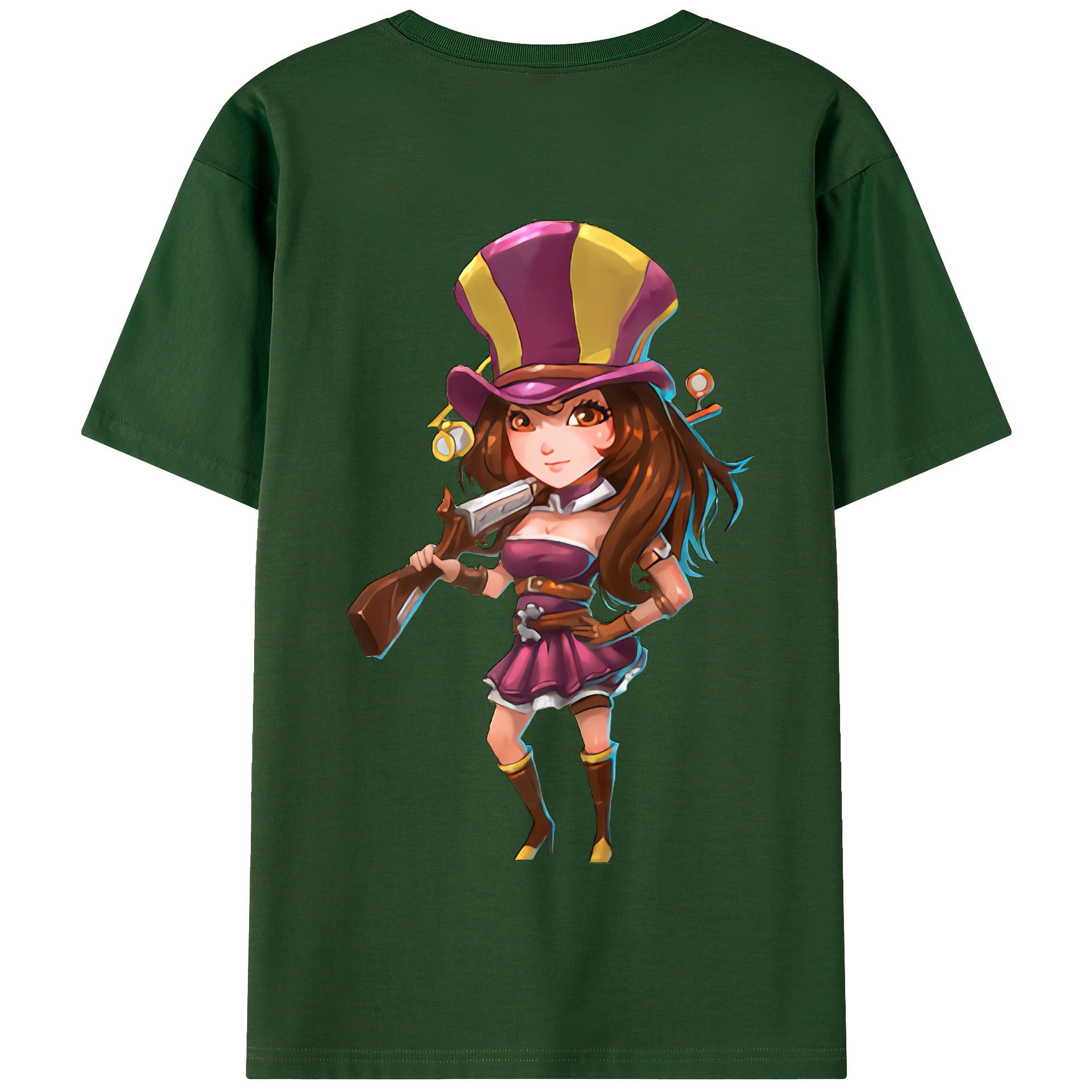 リーグ・オブ・レジェンド League of Legends LOL 綿100％半袖Tシャツ（背面プリント）